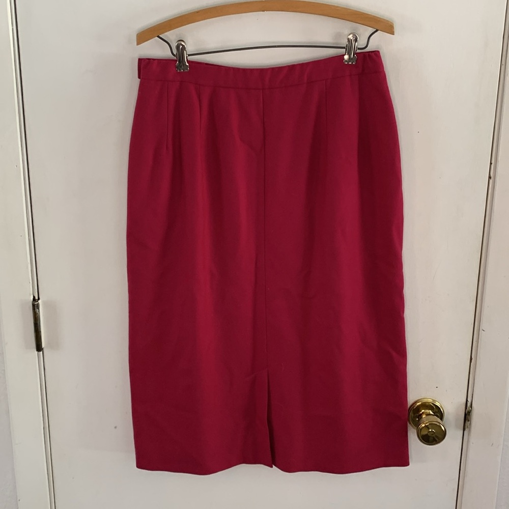 Pendleton Vintage Raspberry Pink Wool Pencil Skir… - image 6
